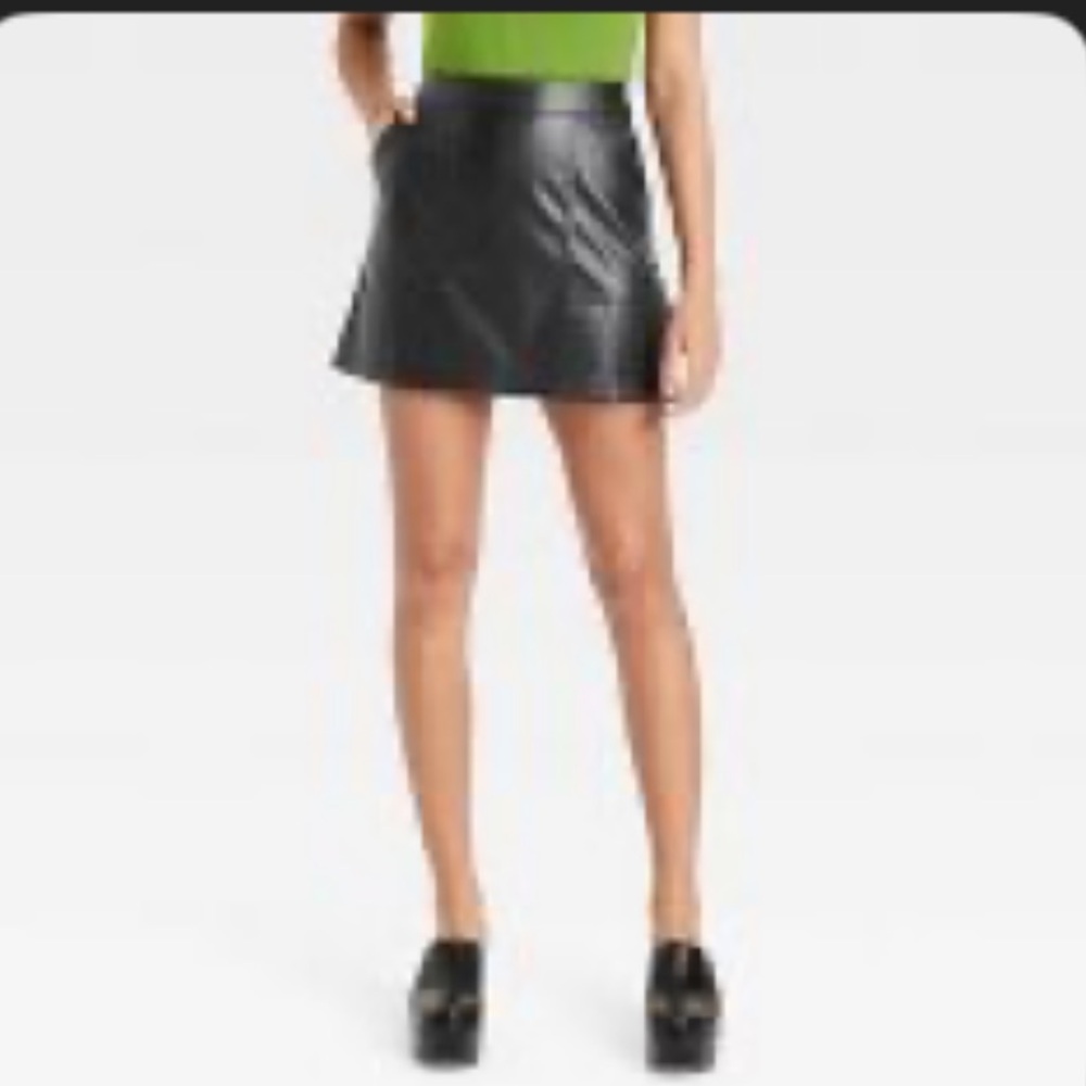A New Day Faux Leather Mini - Black
